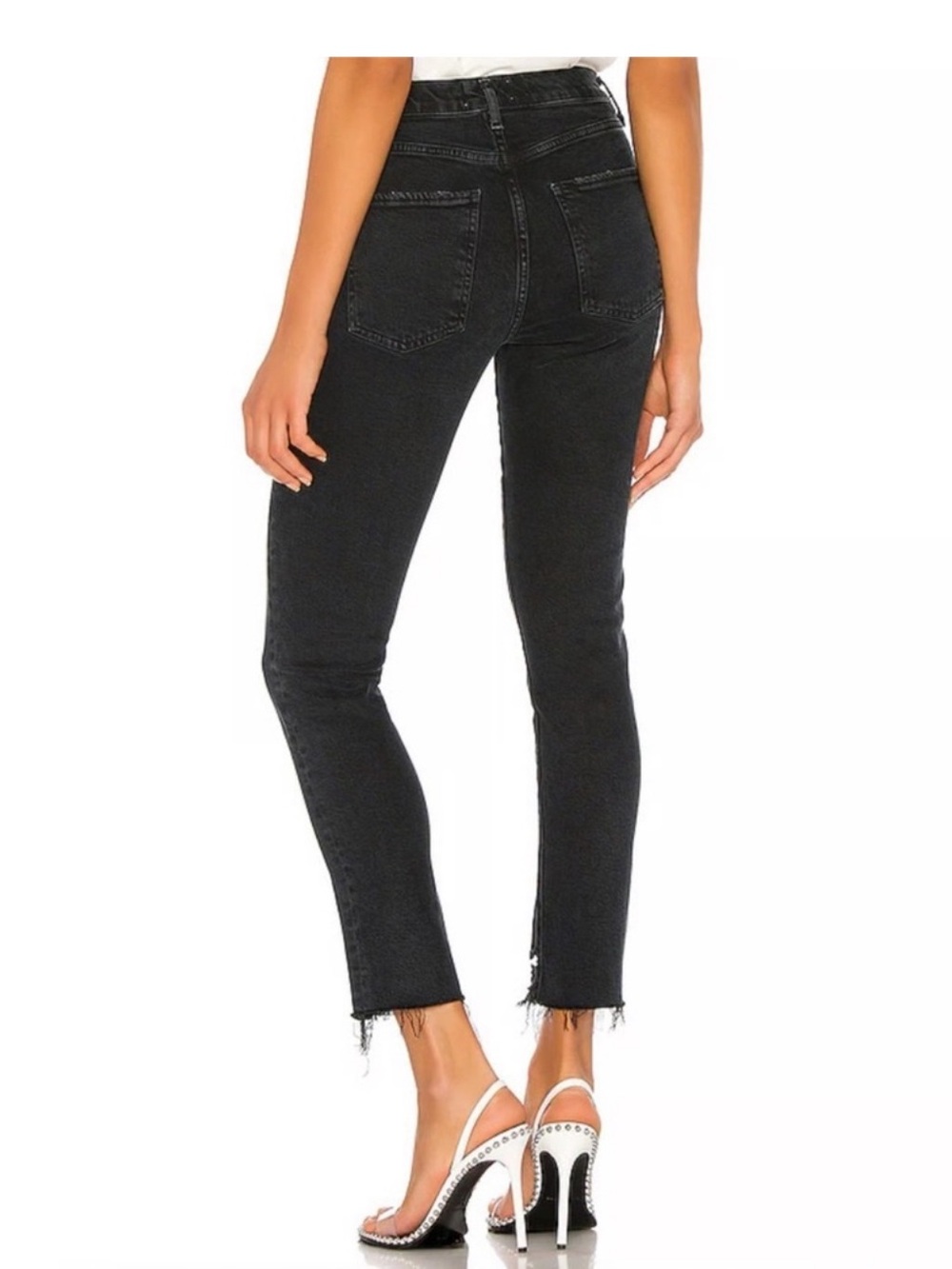 AGOLDE Toni Vintage Black Straight Jeans Size 23